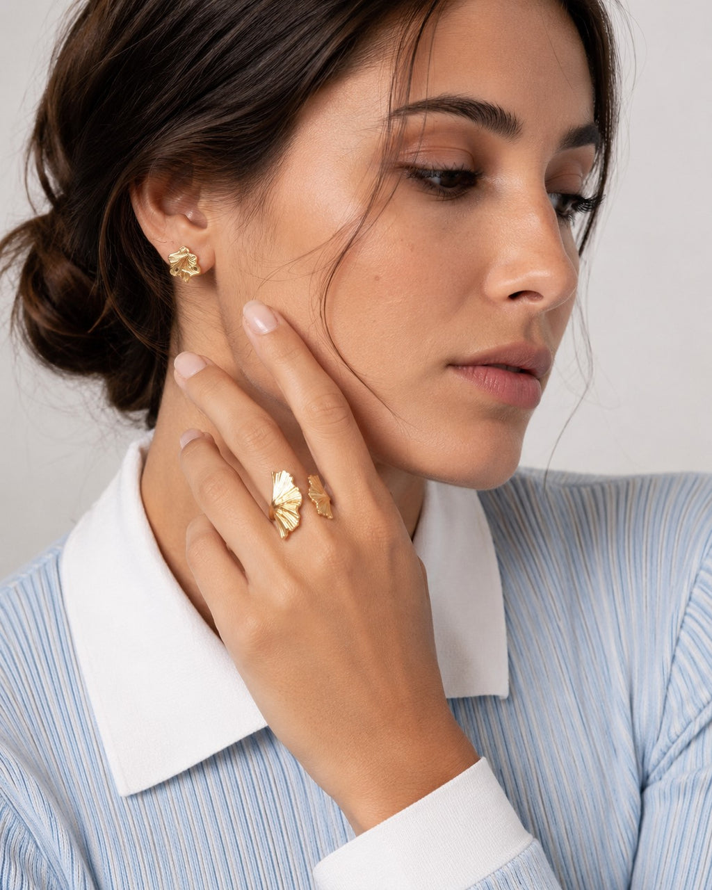Anillo Doble hoja
