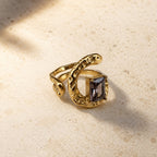 Anillo Espiral lila