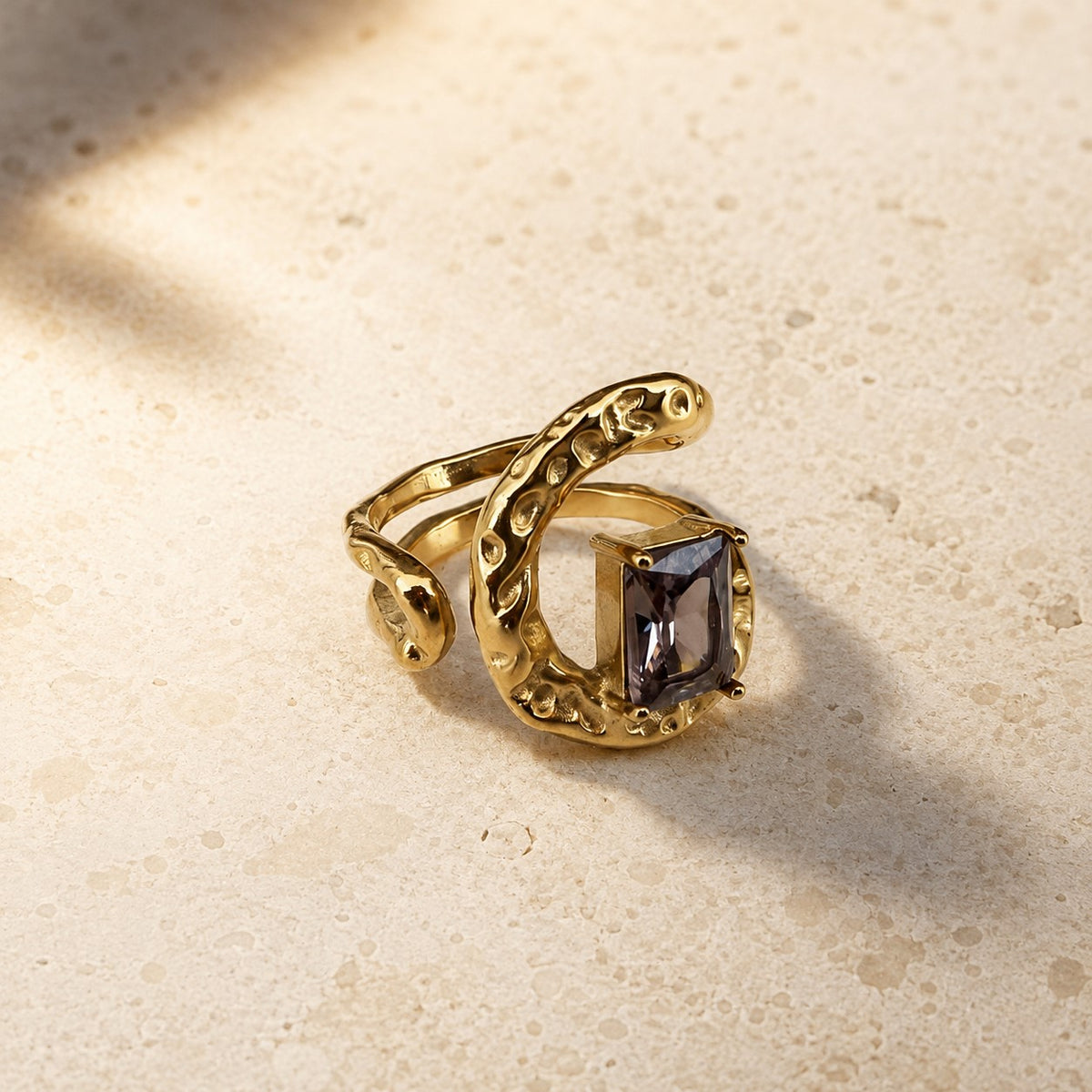 Anillo Espiral lila