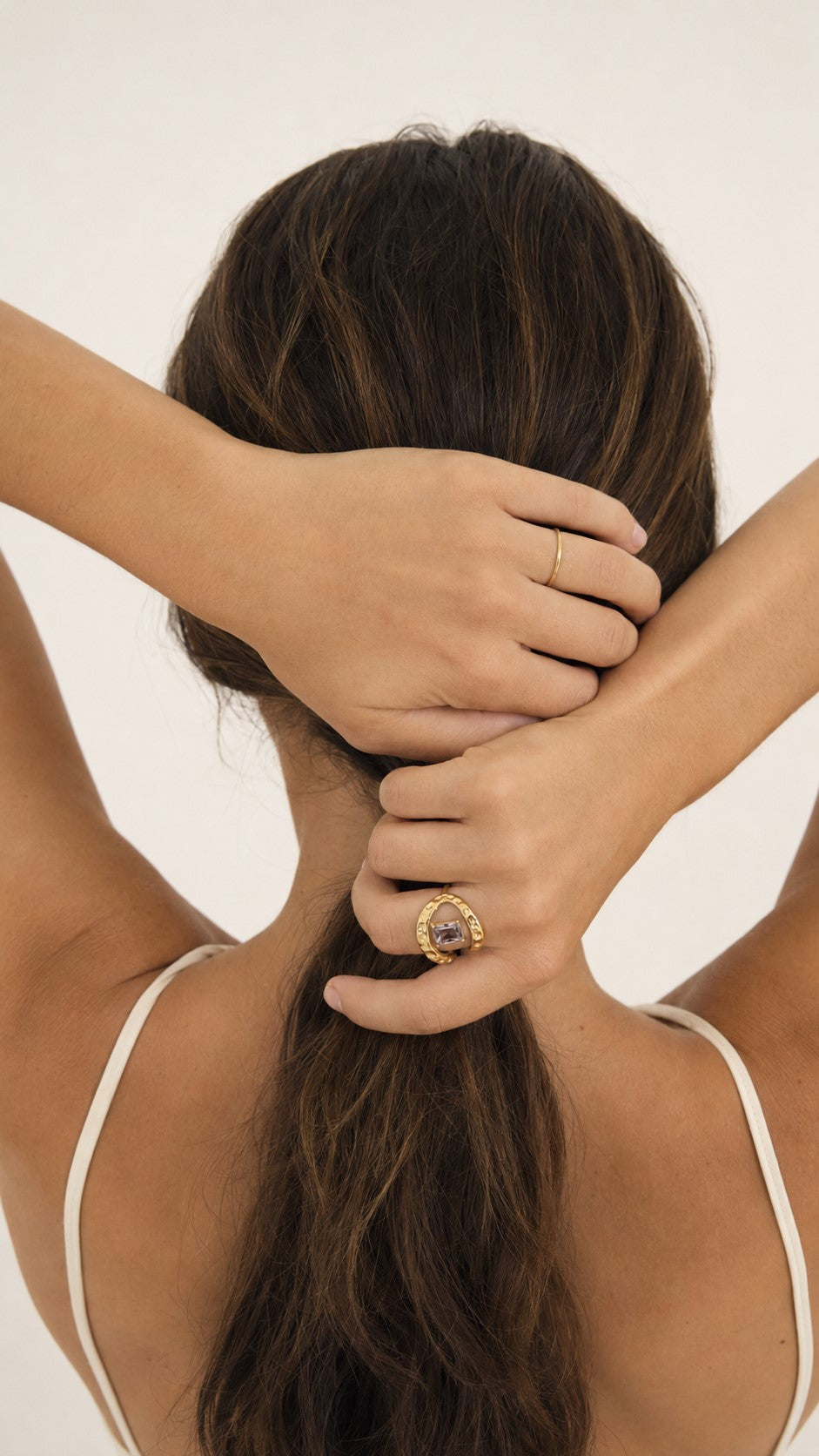 Anillo Espiral lila