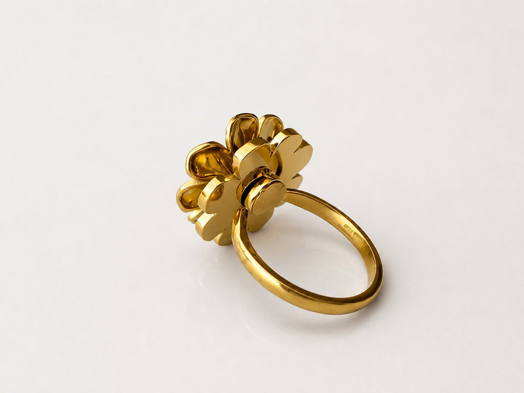Anillo Flor giratorio