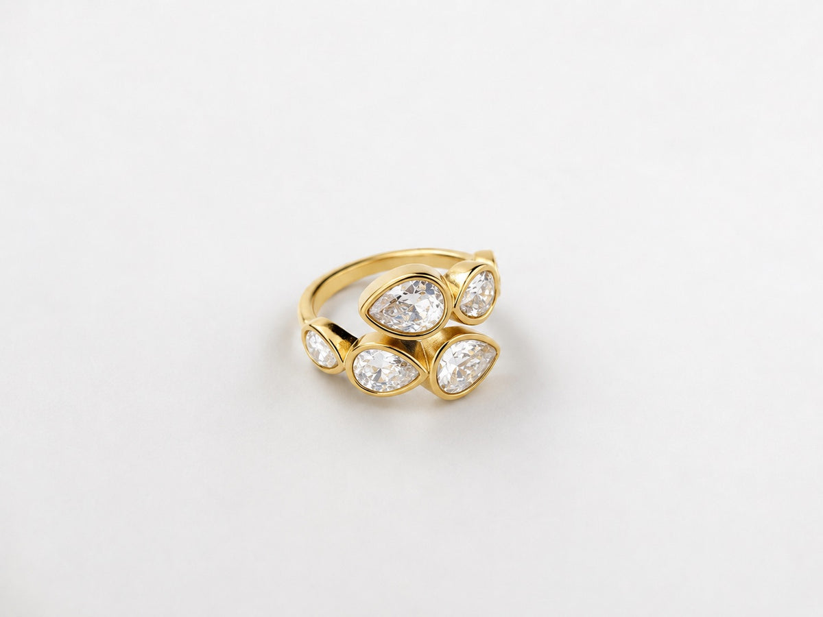 Anillo Lágrimas diamante
