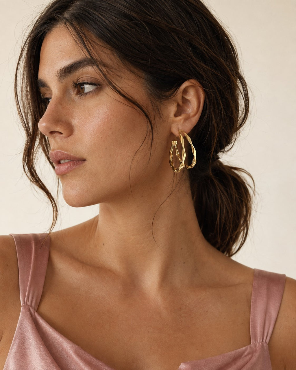 Aros Doble rizados
