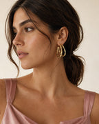 Aros Doble rizados