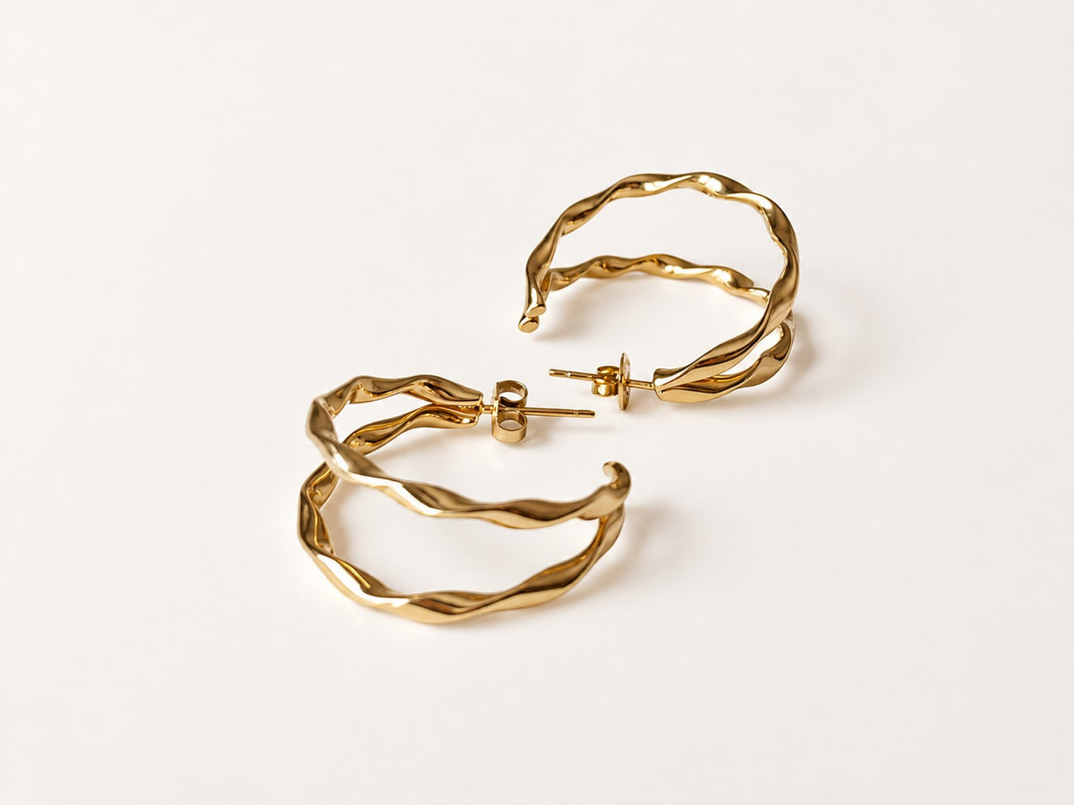 Aros Doble rizados