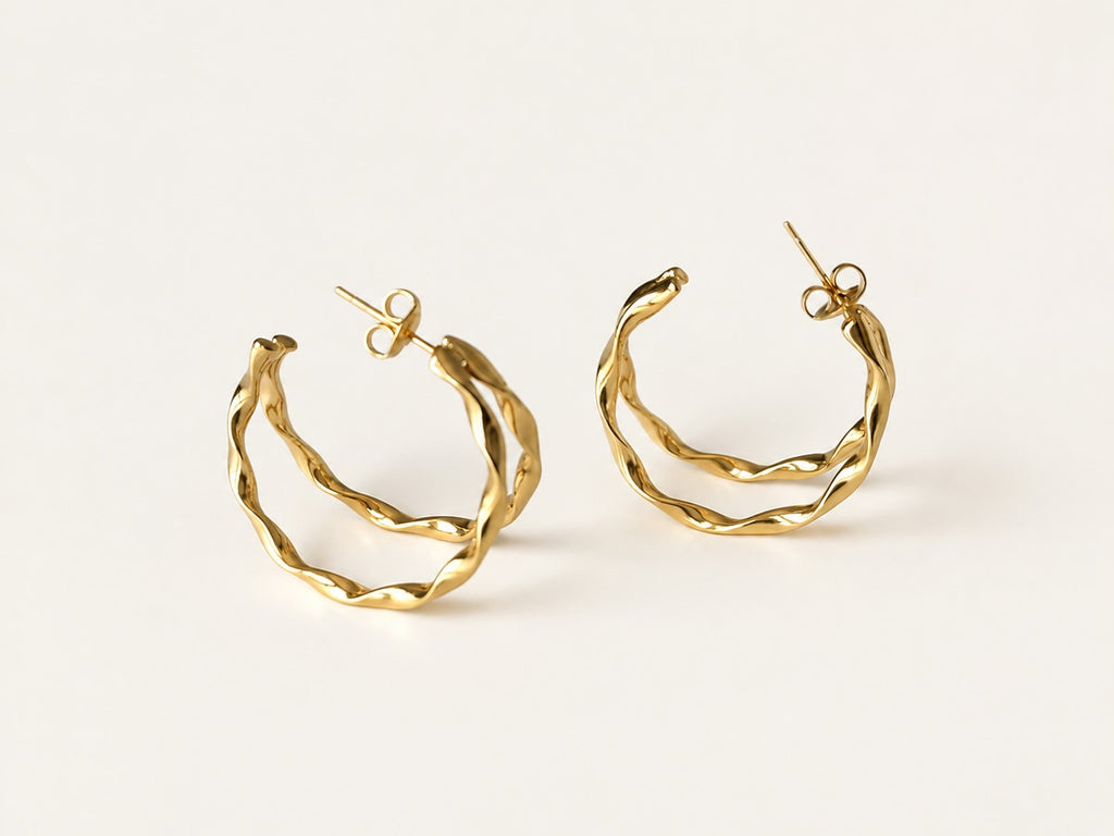 Aros Doble rizados