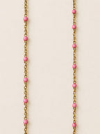 Collar Perlitas rosa