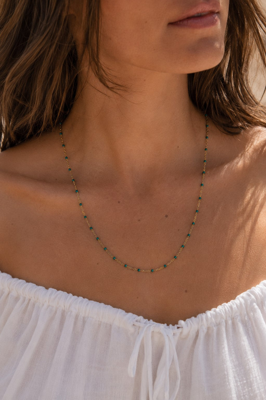 Collar Perlitas verdes